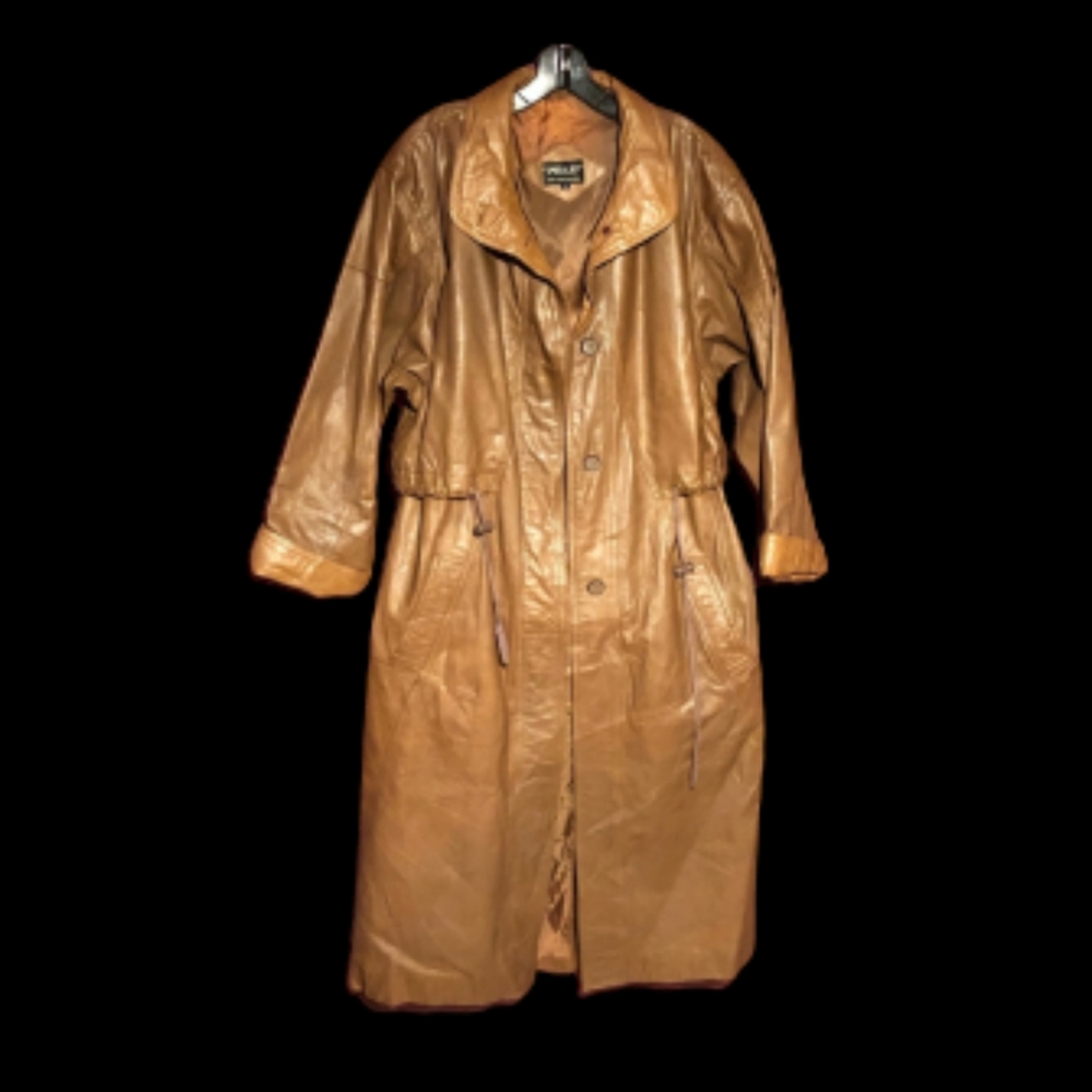 Genuine Leather Trenchcoat